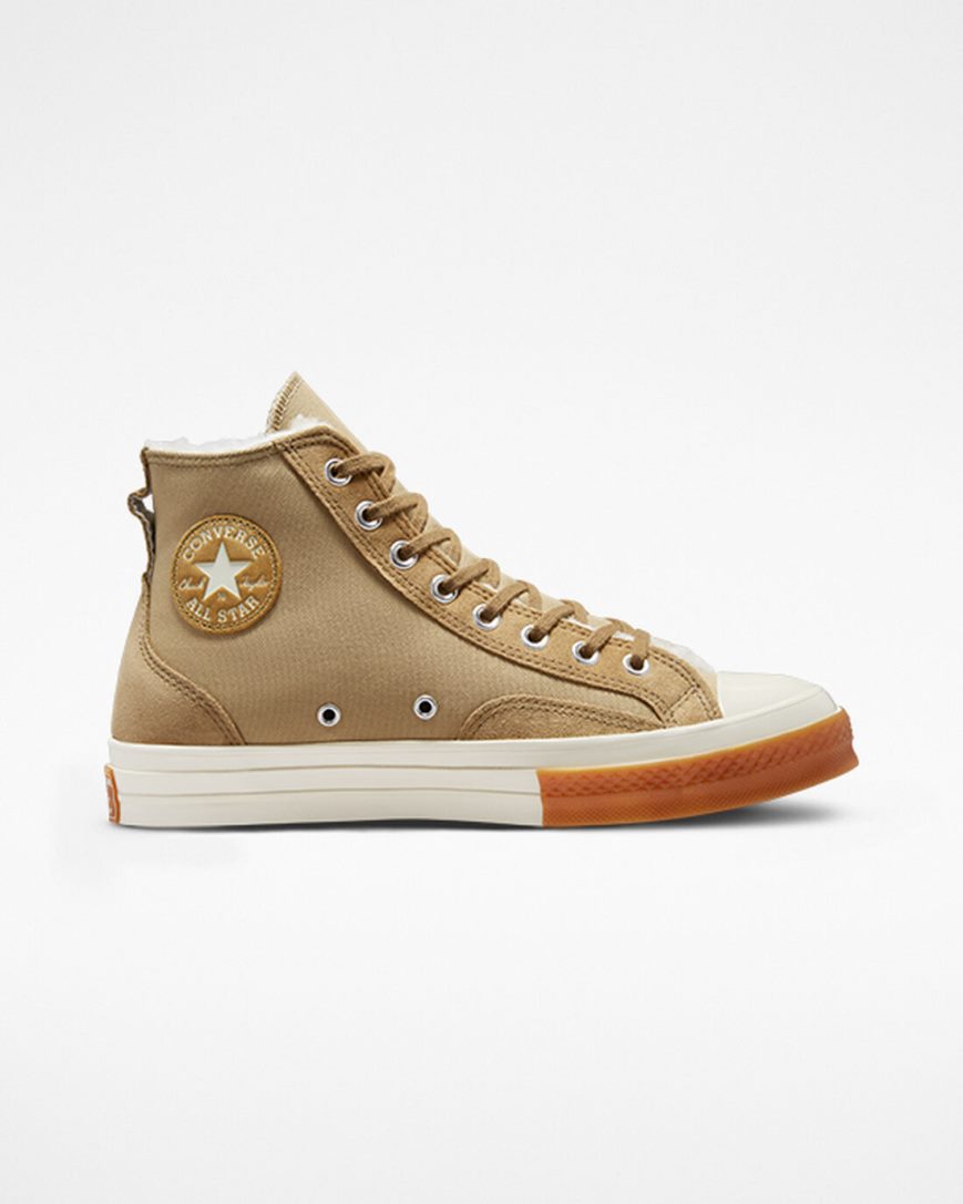 Tenisky Vysoke Converse Chuck 70 Podsite Colorblock Damske Hnedožltý | SK LFNWS3